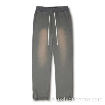 Calça de moletom masculina de streetwear francês Terry